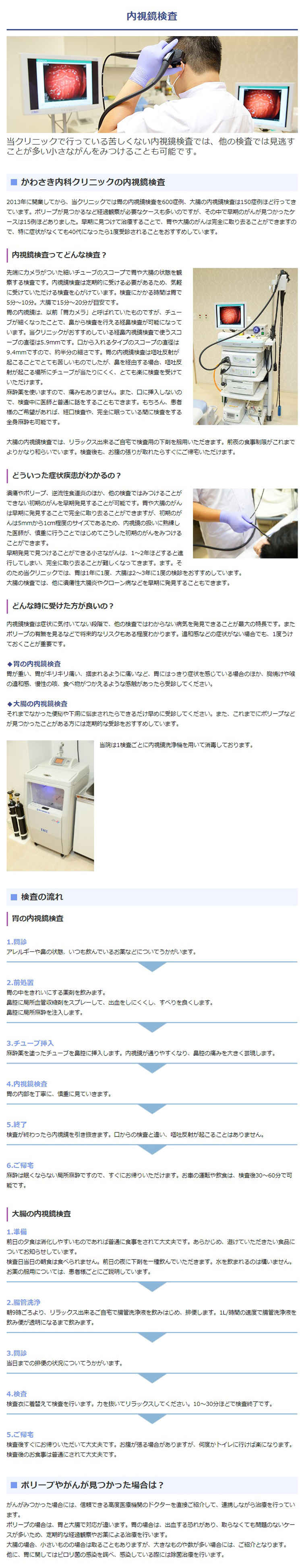 かわさき内科クリニックのお知らせ内容