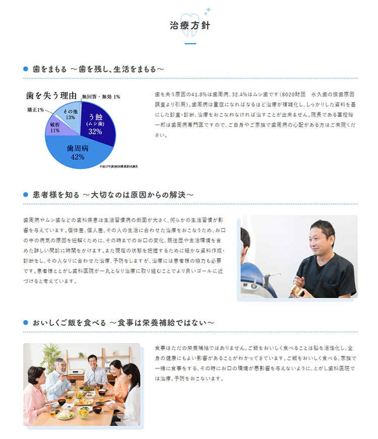 とがし歯科医院のお知らせ内容