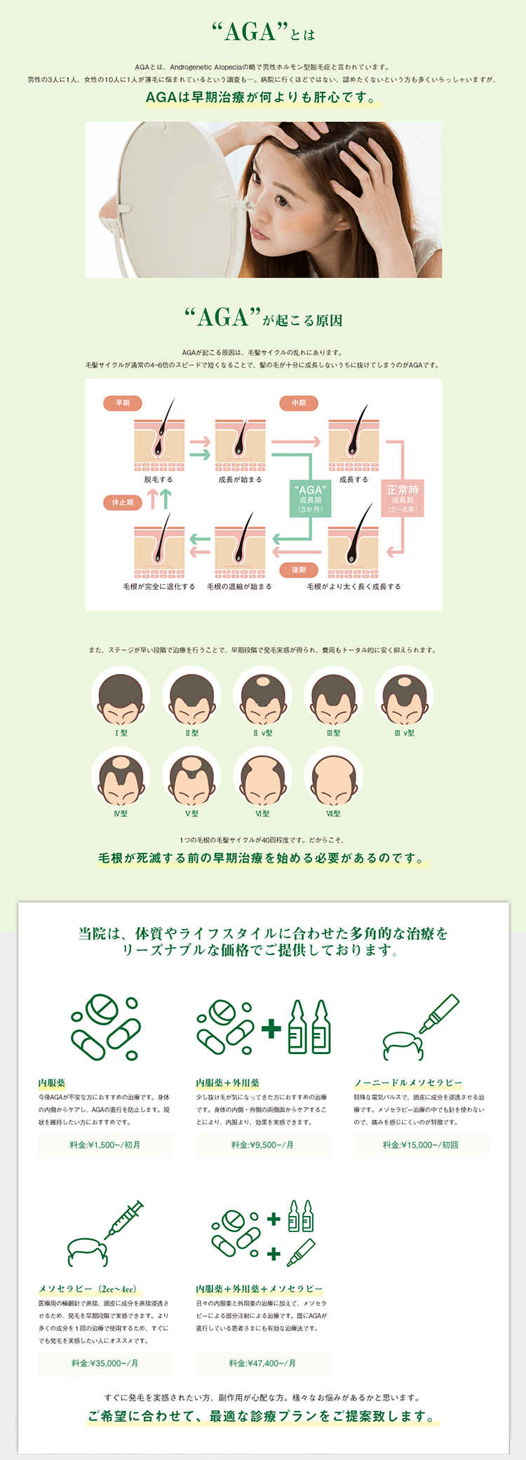 リバイブAGAクリニック 錦糸町院のお知らせ内容