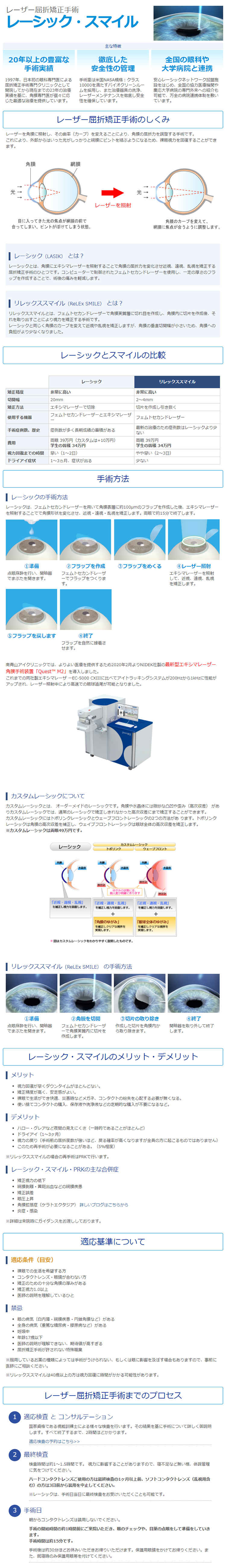 南青山アイクリニック東京のお知らせ内容