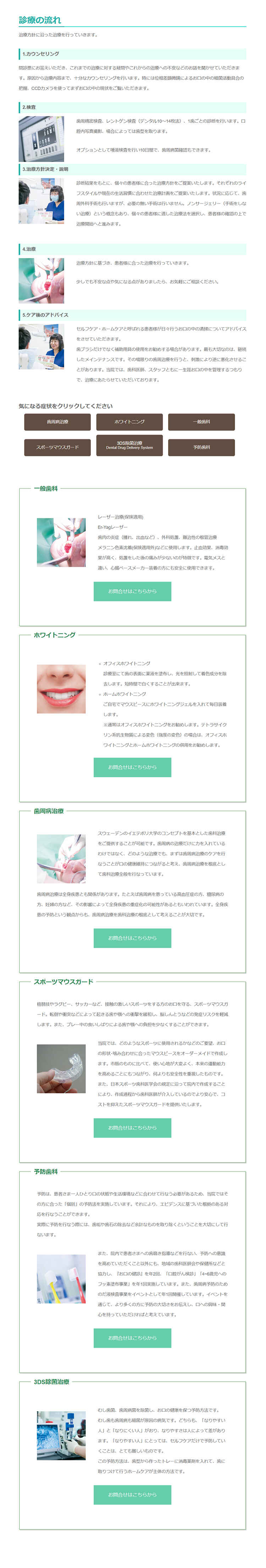 林歯科のお知らせ内容