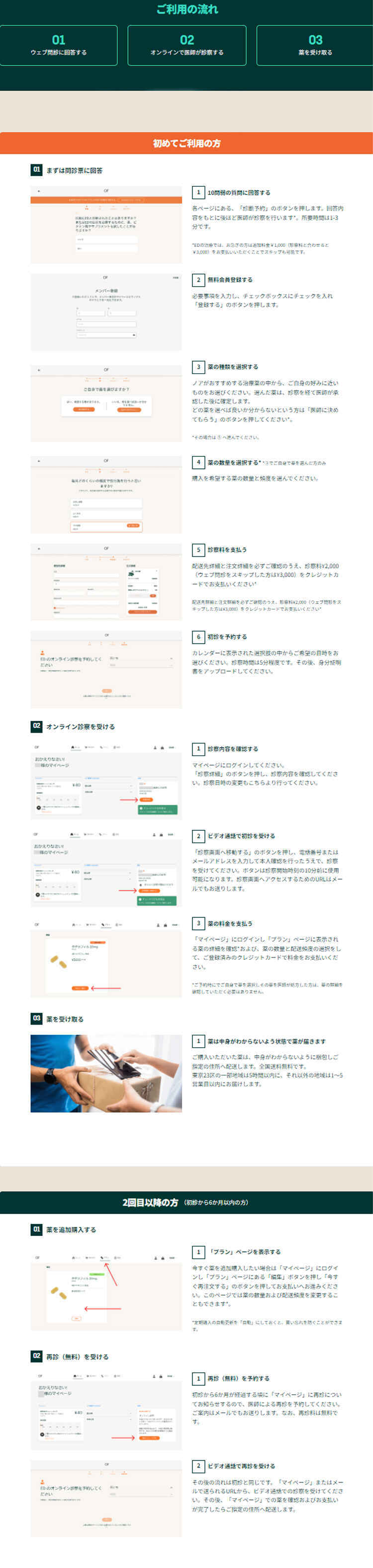 オンライン診療 noahのお知らせ内容