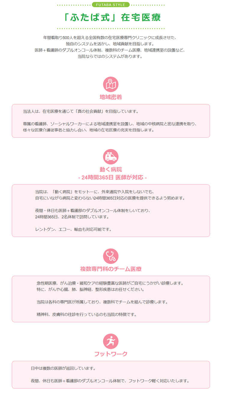 ふたば在宅クリニック錦糸町のお知らせ内容