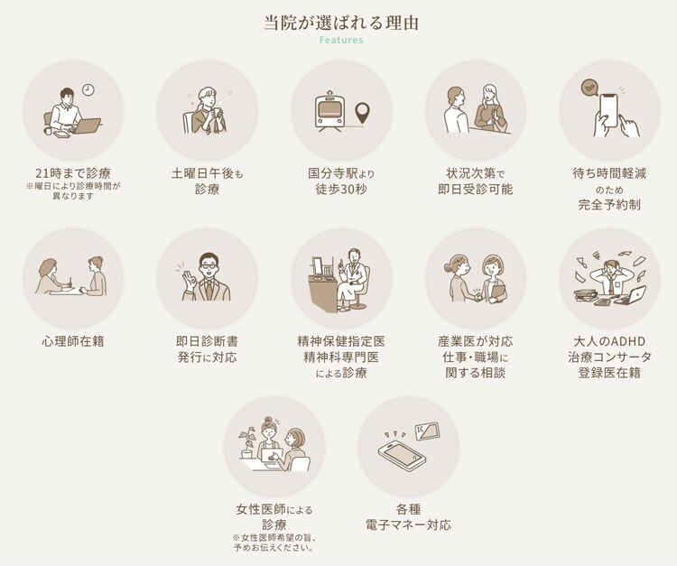 国分寺イーストクリニックのお知らせ内容